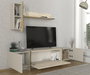 Hanah Home Veyron - Mueble de TV Travertino y Arenisca